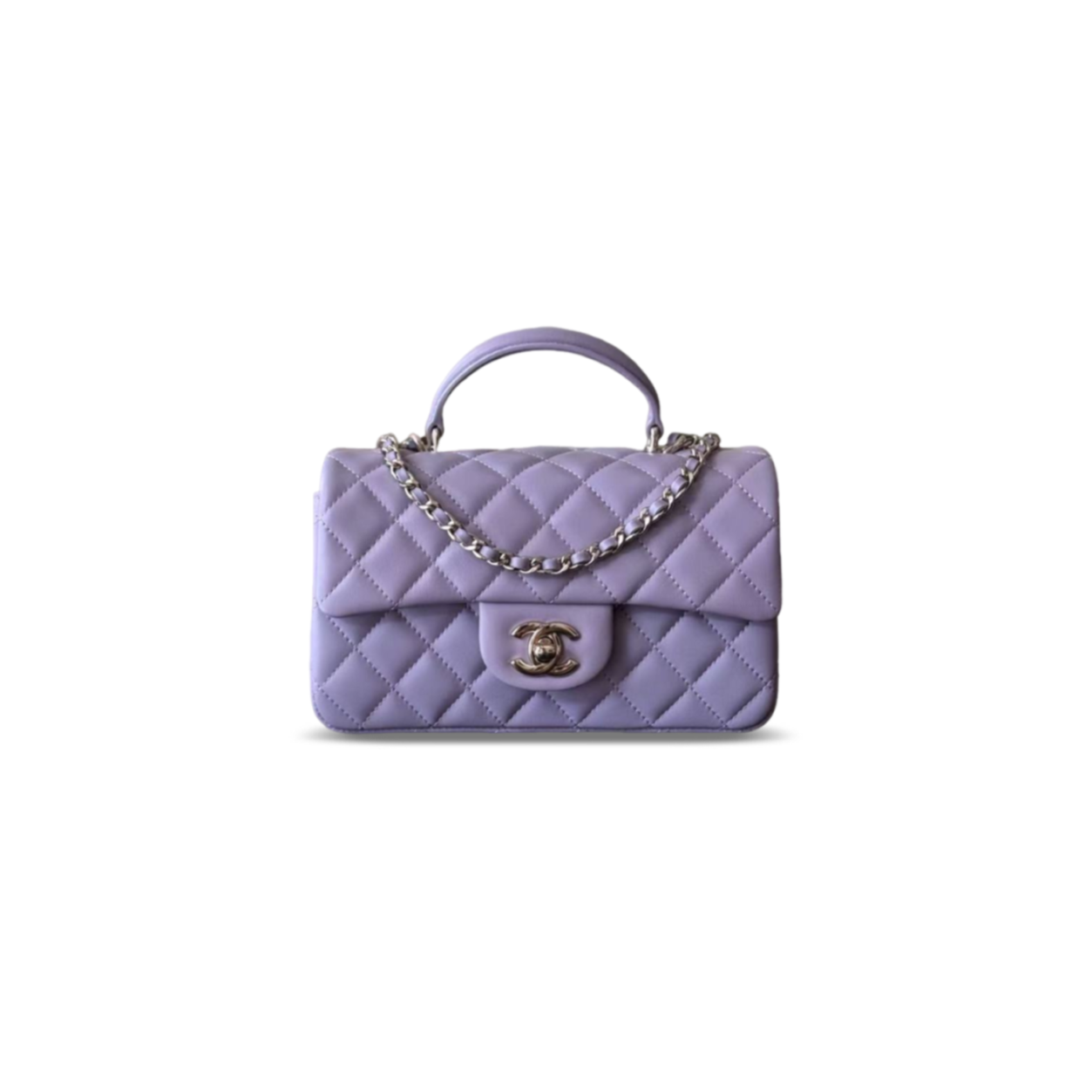 CHANEL MASTER QUILTED MINI TOP HANDLE FLAP AS2431 (20*12*6cm)